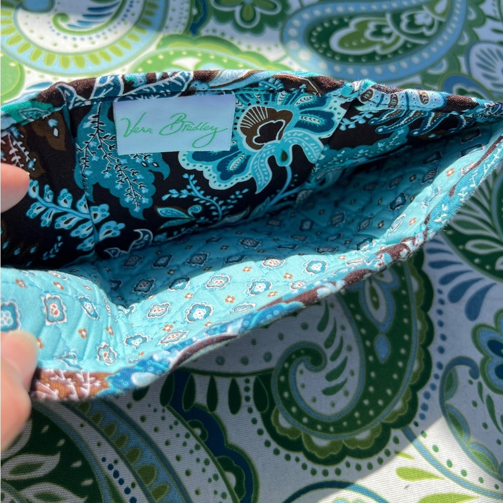 Vera Bradley- Java Blue Pattern Brown And Blue Wo… - image 6